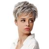 Peruca nova transfronteiriça feminina moda europeia e americana seda de alta temperatura conjunto de cabelo curto cacheado comércio exterior fibra química touca feminina fornecimento Amazon
