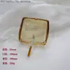 Cenicero de vidrio de ceniza de cuatro lados directo de fábrica estilo europeo para sala de estar de alta calidad Cenicero transparente cuadrado ámbar azul