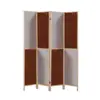 Pantalla de dormitorio de tela de pelo sintético de conejo, diseño moderno y minimalista, adecuada para uso en oficina, hogar, entrada y hotel; pantalla divisoria móvil y plegable