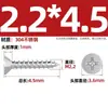 Tornillos Autorroscantes Avellanados Gb846 Acero Inoxidable 304 Cabeza Plana Phillips Tornillos para Madera Extendidos M2.9M3.5M4.2M5.5