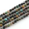 Gato de la suerte 2-4 mm cuentas pequeñas facetadas cuentas de turmalina cristal ágata tallado cuentas sueltas pequeñas accesorios para joyería DIY