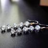2020 Europeu e americano high-end diamante zircão brincos de luxo brincos de noiva acessórios brincos de borla longa fabricantes atacado