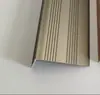 Tira Antiderrapante para Degrau de Escada em L Espessada, Tira de Borda de Degrau de Mármore, Tira de Acabamento de Canto Reto em Liga de Alumínio