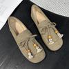 Sapatos Birkenstock com Solado Grosso e Cobertura Total para Mulheres, Novos Mocassins Planos Slip-On Outono e Inverno 2026, Sapatos Versáteis Butterfly Bean