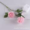 3 Flores Artificiales de Peonía Extranjera Rosa de Brasil Decoración Decoración de Boda Flor Falsa Flor Especial para Lobby de Hotel Brote de Ciruelo de Té