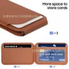 Producto de Venta Caliente Transfronterizo Adecuado para Soporte de Tarjeta Magnético Apple, Estuche Plegable para Tarjetas de Piel Sintética, Soporte de Tarjeta Magnético Magsafe