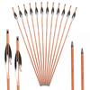 Pluma Shuttle Pluma Verdadera Grano de Madera Flecha de Carbono Puro Grado de Exportación Diámetro Interior 6.2 Pluma Shuttle Graduada Rama de Arco y Flecha Tradicional Terminada