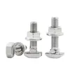 Tornillos Tipo T de Acero Inoxidable 304, Pernos Ranura T, Pernos Tipo T de Acero Inoxidable Roscados M5M6M8M10