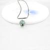 Collar simple de flor seca natural espécimen hecho a mano flor de encaje gema del tiempo árbol pequeño árbol de vida fresca joyería pequeña