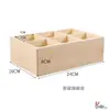 Caja de Almacenamiento de Escritorio Vintage de Madera de Nueve Compartimentos y Doce Compartimentos con Bandeja de Exhibición Dividida y Compartimentos de Clasificación de Madera