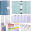 Cuaderno de Contabilidad de Hojas Sueltas de Cuero PU Transfronterizo Personalizado Creativo de Presupuesto en Efectivo Cuaderno de Planificación Financiera