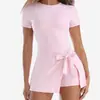 Popular Vestido Deportivo al Aire Libre de Dos Piezas Falsas Anti-Exposición Transfronterizo con Correa Delgada Casual Fitness Yoga Falda de Tenis