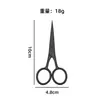 Venta Directa de Fábrica Tijeras para Barba de Acero Inoxidable 3.0 Gruesas Punta Redonda Punta Afilada Tijeras para Barba y Vello Nasal de Hombre Tijeras Pequeñas para el Hogar