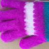 Guantes cálidos para exteriores de cachemira acolchados con jacquard y aguja de felpa para mujer, de otoño e invierno, regalo al por mayor