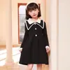 Vestido para Niña Otoño Nuevo Estilo Ropa Nueva para Año Nuevo Niña Rojo Para Año Nuevo Vestido de Lana Falda Estilo Pequeña Chanel Ropa de Felicitación de Año Nuevo