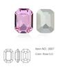 Dongzhou Crystal K9 de alta calidad con base puntiaguda, diamantes de cristal de anís estrellado largo plateados, joyas de diamantes, equipaje, accesorios decorativos de bricolaje al por mayor