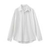 Camisa de manga larga informal para hombre, estilo coreano, holgada, moderna, elegante, con drapeado, sin planchado, para negocios, primavera y otoño