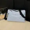 Bolsa Casual Grande Capacidade Feminina 2026 Nova Estrela Tecido de Nylon Bolsa Almofada Simples de Ombro Transversal
