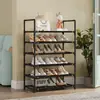 Estantería de almacenamiento multicapa extra grande, ensamblada, en stock, para venta al por mayor, para uso doméstico, dormitorio, recibidor, zapatero simple, zapatero y pasillo