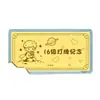 Banco de Oro Billete de Oro Regalo Oro Puro 999 Placa de Luz Ventilador Personalizada Oro Puro Grado 16 Recuerdo Oro Pulverizado Pequeño Regalo de Negocios