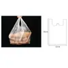 Saco Plástico Branco Sacola Transparente Saco de Embalagem Espessado Saco Colete Vermelho Produto Supermercado Para Levar Saco Descartável