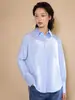 2026 Nueva Camisa Original de Seda para Mujer con Mangas Largas, Hecha de Seda de Morera, Adecuada para el Trabajo, Profesional, Corte Ajustado, Elegante, Top Versátil
