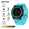 Reloj electrónico luminoso ultrafino de un solo movimiento Sanda, resistente al agua, de tendencia juvenil, reloj de moda para hombres y mujeres, una generación de cabello