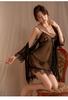 Tao Nai'Er Lingerie Sexy Tamanho Grande Transparente Sem Alças Sexy Apaixonada Renda Camisola Conjunto de Tela Transparente