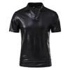 25 verão comércio exterior novo masculina design bronzeamento gola manga curta camiseta masculina casual solta manga curta camisa POLO