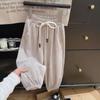 Calça Infantil Feita de Tecido de Arroz Glutinoso, Amiga da Pele, Adequada para Primavera, Outono e Inverno, Unissex, Calça Longa Casual Versátil, Calça para Bebê