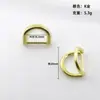 En stock al por mayor bolsa Kelly hebilla de cierre de metal puente de arco granos cuadrados K oro hebilla de cierre de equipaje Kelly bag hardware multiespecificación