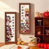 Adornos para Mueble de TV de Cinco Vías Dios de la Riqueza Año de la Serpiente 2025 Nuevo Hogar Escritorio Mesa Pintura Decoraciones de Año Nuevo para Sala de Estar