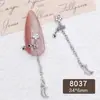 LZ mismo estilo uña Perla estrella estiércol joyería taladro de uñas decoración accesorios cadena de estrella y luna accesorios de arte de uñas estilo Ins