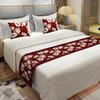 Flores creativas transfronterizas Toalla de cama japonesa Bandera de cama Huésped de hotel En stock Venta directa de fábrica