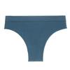 Tanga deportiva de talla grande para niñas europeas y americanas, sin costuras, sexy, elástica, sin costuras, de color sólido, cómoda, de cintura baja.