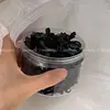 ¡Unos 300 cajas gratis! Goma elástica negra pequeña desechable gruesa, duradera y fácil de usar sin dañar la banda de cuero, cuerda para el pelo, cuerda para el pelo