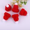 Chapéu de lã de poliéster decorativo de Natal transfronteiriço DIY acessórios de brinquedo de boneca de mão cor mini chapéu