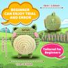 Lindo Kit de Material para Crochet de Muñeca de Rana DIY Muñeca Hecha a Mano Tutorial en Inglés Ilustración Simple y Fácil de Usar