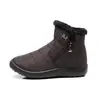 Sapatos de Algodão Transfronteiriços Personalizados Bj para Mulheres, Botas de Neve com Zíper Lateral, Sapatos de Algodão Impermeáveis, Antiderrapantes e Quentes para Exterior, Tamanho 44 Dropshipping