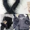 Tiras de Plumas Sintéticas de Pavo Blancas en Stock, Ensanchadas y Esponjosas, para Disfraces de Espectáculo, Pijamas Decorativos, Ropa de Casa, Tiras de Plumas Sintéticas de Avestruz al por Mayor