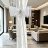 Cortineros de Malla con Lazo y Borla de Perlas Estilo Moderno Clips para Cortinas de Sala de Estar Clips de Almacenamiento para Mosquiteras