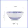 Conjunto de Pratos e Tigelas de Cerâmica Shunxiang [Xueqingzhan] com Cor Esmaltada em Alta Temperatura, Tigela Cônica, Tigela de Arroz, Conjunto de Pratos e Tigelas Estilo Japonês para Uso Doméstico