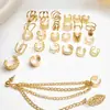 Novos Ear Cuffs estilo ins transfronteiriços sem furo, presilhas de orelha em forma de C multicamadas personalizadas, conjunto de brincos de design nicho com 27 peças
