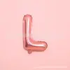 Versão fina de beleza imitação tema festa de feriado casamento arranjo carta terno balão de filme de alumínio letra cor ouro rosa 16 polegadas