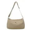 Bolsa de Lona de Gran Capacidad Estilo Japonés para Mujer 2025 Nueva Moda Bolso Tote Casual Bolso Cruzado Simple para Viajes