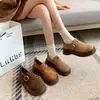 Sapatos Birkenstock Femininos com Solado Grosso para Aumentar a Altura 2026 Outono Novo Slip-On Mocassins Casuais Retrô
