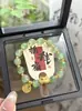 Pulseira de Borboleta com Contas Estilo Chinês Mais Vendida com Ótimo Custo-Benefício para Mulheres, Mesmo Estilo para Mulheres, Estilo Nicho de Luxo Leve para Casais