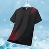 Camiseta de manga corta para hombre, fresca, secado rápido, verano, fina, transpirable, talla grande, casual, fitness, running, deportes, malla, secado rápido