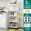 Estante de Almacenamiento de Plástico de Pie Estante de Almacenamiento Multicapa Carrito con Ruedas para Baño Almacenamiento Multifuncional de Juguetes y Snacks