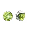 Aleación de Titanio F136 Tres Garras Incrustado Zirconia 5A Clavo para Cartílago Auricular Clavo para Nariz Rosca Interna G23 Joyería para Piercings Corporales